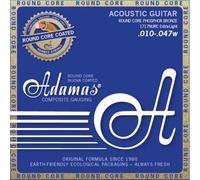 Adamas Round Core Acoustic Guitars Nuova corde rivestite in bronzo fosforoso...
