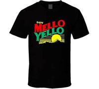 ADAMF WRNNUP 80's Retro Enjoy Mellow Yellow Drink T Shirt L