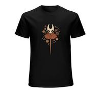 ADAMF WRNNUP Hollow Knight Silksong Short Sleeves Men's Cotton Shirt Black XXL