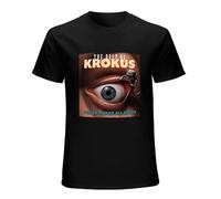 ADAMF WRNNUP Krokus The Best of Krokus Stayed Awake all Night Men's T-Shirt Feel Soft Black XXL
