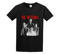 ADAMF WRNNUP Men's Casual Funny Vaccines Coming of Age T-Shirts Black S