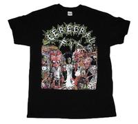 ADAMF WRNNUP Men's Cerebral Fix Life Sucks And Then You Die Death Thrash Acrophet Black Men T-Shirts Black L