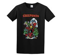 ADAMF WRNNUP Men's Creepshow 1982 Retro Old Movie T-Shirts Black L