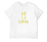 ADAMF WRNNUP Men's De La Soul Golden Era Hip Hop Is Dead 3 Feet High And Rising T-Shirts White XL