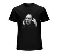 ADAMF WRNNUP Men's Gangshi Bub The Zombie Day of The Dead T-Shirts Black S