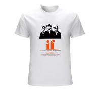 ADAMF WRNNUP Men's If Film Cinema Drama Thriller Sci Fi Lindsay Anderson Malcolm Mcdowell Unisex T Vintage Gift Men Women Girls Unisex T-Shirts White L