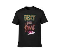 ADAMF WRNNUP Men's LMFAO Sexy And I Know It Cheetah Text Man T-Shirt Unisex Tee Black XXL