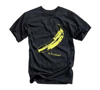 ADAMF WRNNUP Men's Naku Andy Warhol Banana Black T-Shirts Black M