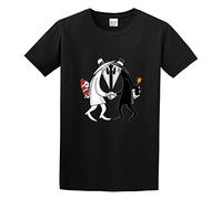 ADAMF WRNNUP Men's Spy Vs Spy T Shirt T-Shirts Black M
