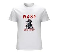 ADAMF WRNNUP Men's W.A.S.P. 'Wild ' T Shirtnew Wasp T-Shirts White XXL