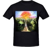 ADAMF WRNNUP Short Sleeve The Moody Blues in Search of The Lost Chord Mens Tee Shirts Black 3XL
