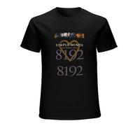ADAMF WRNNUP Simple Minds Glittering Prize 8192 Short Sleeves Men's Classic T Shirt Black XL