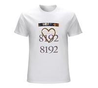 ADAMF WRNNUP Simple Minds Glittering Prize 8192 Short Sleeves Men's Summer T-Shirt White XL