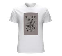 ADAMF WRNNUP The Smiths Morrissey There Is A Light Short Sleeves Men's Summer T-Shirt White L