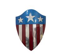 Adamhandicrafts Capitan America First Avenger Shield - Capitan America Heater Shield - Replica scudo della seconda guerra mondiale, Cosplay o schermo schermo rosso 60 cm