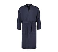 ADAMO Accappatoio lungo a nido d'ape, da uomo, serie JADON, taglia XXL fino a 12XL, blu navy, 6XL Große Größen