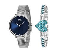ADAMO Aristocrat 335SSM05-701BSM05 - Orologio da donna e ragazza, quadrante blu