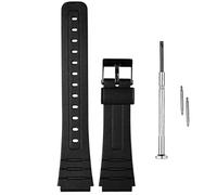 ADAMO Cinturino in silicone gshock per orologio Casio Gshock/Casio Watch Strap (scegliere il modello di orologio corretto qui sotto), nero, 19 MM, CASIO G-SHOCK- F-91