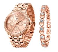 ADAMO Designer 839KKM21-700KKM21 - Orologio da donna e ragazza con quadrante in oro rosa
