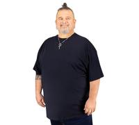 ADAMO Maglietta blu navy, in confezione doppia, taglie forti, 18XL, Blu scuro, 5XL