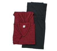 Adamo Pigiama Oversize Moda Vino Rosso, 2xl-10xl:4XL