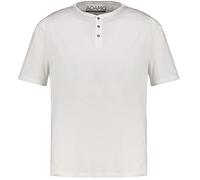ADAMO Regular Fit - Maglietta modello Silas con bottoni, taglie forti, 2XL-10XL, colore: Bianco bianco XXXXXL