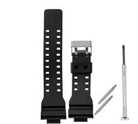 ADAMO Resina da 16 mm compatibile con Casio G-Shock Gd-120/Ga-100/Ga-110/Ga-110C/G270 e altri modelli J33Chn09, colore: nero