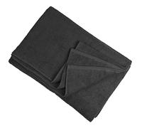 ADAMO Telo mare XXL 100% cotone - 100 x 220 cm, nero: 700 - XXL asciugamano da sauna - telo da bagno in taglie forti - asciugamano da doccia & asciugamano da sauna