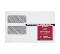 Adams 1099 buste da 24 pezzi, 2 pezzi, autosigillanti, per moduli 1099 NEC | Buste da 2 pezzi, confezione da 24, adatte per moduli 1099 NEC e MISC, autosigillanti, doppia finestra, oscurate di sicurezza