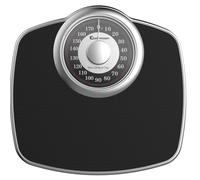 Adamson A25 Bilancia per Peso Corporeo - Fino a 180 KG - Quadrante Da 5,3” su Piattaforma 31x30cm - Superficie in Gomma Antiscivolo - Bilancia Da Bagno Analogica - 20 Anni di Garanzia - Argento