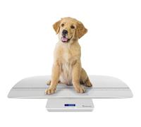 Adamson A50 Bilancia per animali domestici e neonati + Bilancia digitale per gatti, cani, conigli, cuccioli + Ottima per neonati + Fino a 100 kg