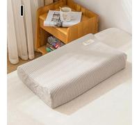 ADAOQIN Federe in Lattice a Quadri a Strisce Federe in Memory Foam morbide Federe per Cuscino cervicale in Memory Foam 40 * 60cm/30 * 50cm