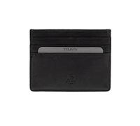 Adapell Porta carte di credito in pelle - Portafoglio unisex in vera pelle - Capacità fino a 8 carte, Nero