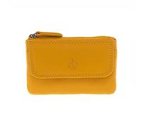ADAPELL® Portafoglio unisex in vera pelle bovina - Portamonete, porta carte, portachiavi - capacità fino a 14 carte., Mostarda, Taglia unica, CASUAL