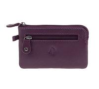 Adapell Portamonete - Portamonete in pelle - Portafoglio uomo - Portamonete donna - Portamonete, porta carte - Capacità 12 carte, viola, Talla única