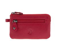 Adapell Portamonete - Portamonete in pelle - Portafoglio uomo - Portamonete donna - Portamonete, porta carte - Capacità 12 carte, rosso, Talla única