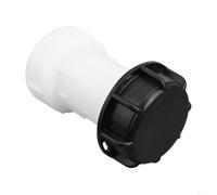 Adaptador - Connettore di prolunga per scarico serbatoio IBC, S60 x 6, con coperchio, efficiente, 110 mm, in plastica compatta, per raccolta dell'acqua piovana, giardino di casa (A)