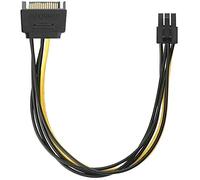 Adaptador de cable de alimentación SATA Adaptador de 15 pines a 6 pines Adaptador de cable de cobre SATA Adaptador de cable de alimentación de tarjeta gráfica Attractive