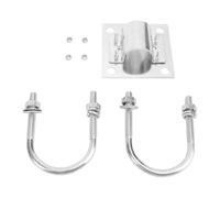 Adaptador de montaje en Poste para antena parabólica, Kit de abrazadera de perno en U de Acero inoxidable de Primera calidad para Antenas V2, instalación estable, resistente a la