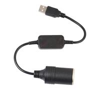 Adaptador USB A Encendedor Auto - Cable Conversor Hembra Energía, Conector Voltaje Vehículo | Diseño Seguro Estable Potencia Precisa Producto Ideal Grabadoras Coche Dispositivos Portátiles