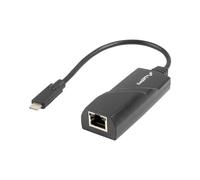 Adattatore USB C Con Rete RJ45 Lanberg NC-1000-02 NERO 0,15 m NEW