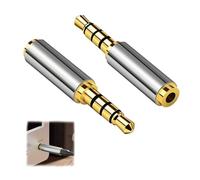 Adaptateur de Casque Haut de Gamme Jack 3,5 mm mâle vers Jack 2,5 mm Femmina - Compatibile con Smartphone, Tablet - Connettività Facile e Qualità Audio Superiore - 2 Pezzi