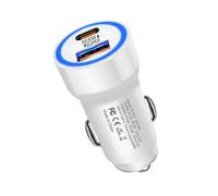 Adaptateur Rapide de Chargeur de Voiture - Chargeur Voiture PD 30W a 2 porte | Bloc de Charge Rapide Pour téléphone Portable, adaptateur -cigare USB C | Charge Rapide Pour, Andro
