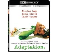 Adaptation (4K UHD Blu-ray) Nicolas Cage Tilda Swinton Meryl Streep Chris Cooper
