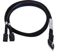 Adaptec Kabel 1x SFF8654 x8 -> 2x SFF8643 x4 SAS/SATA intern 0.8m Kabel SlimSAS