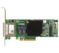 Adaptec RAID 78165, 6 GB/s SAS, PCI Express 3.0 X8, scheda plug-in con supporto RAID, livelli RAID 0, 1, 5, 6, 1E, 24 totale SAS Port (S), 8 SAS Port (S) interno, 16 SAS Port (S), esterno 2280900-r
