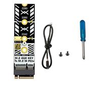 Adapter for M.2 WiFi Card To NVMe Tools Included M.2 WiFi Interface A/E To M Key Expansion Card Compatible with 2242 2260 2280 SSD