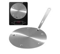 Adapter Plate - Converter Plate | Induction Cooktop | Stainless Steel Heat Diffuser Simmer Disk Household Cooking Apartment Dorm Small Space Energy Saving Even Heat Distribution Accessory