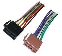 Adapter Universe adattatore DIN ISO per cavo altoparlante auto radio 16 Pin Nero