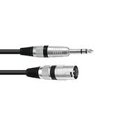 Adaptercable XLR (M) / Jack stereo 0,9 bk